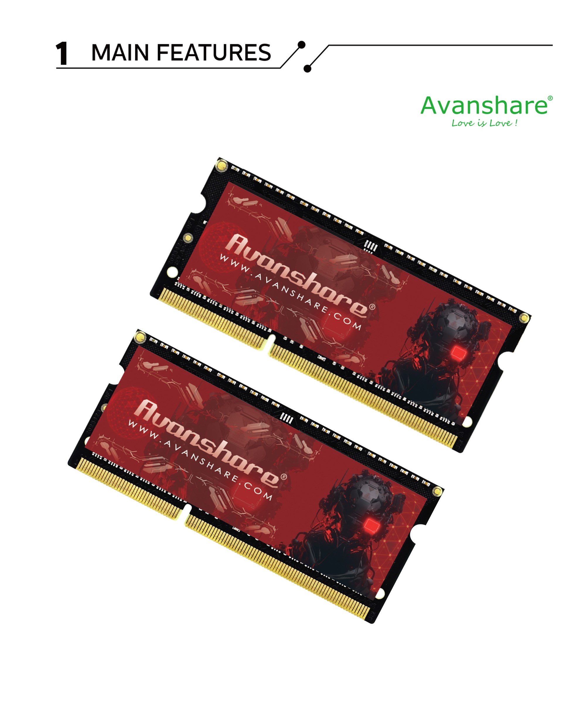 Memori RAM Avanshare DDR5 DDR4 - Ddr5 8Gb ulasan dan harga